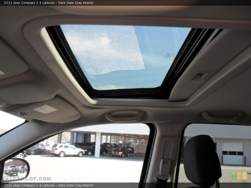 Dark Slate Gray Interior Sunroof for the 2011 Jeep Compass 2.4 Latitude #45549057