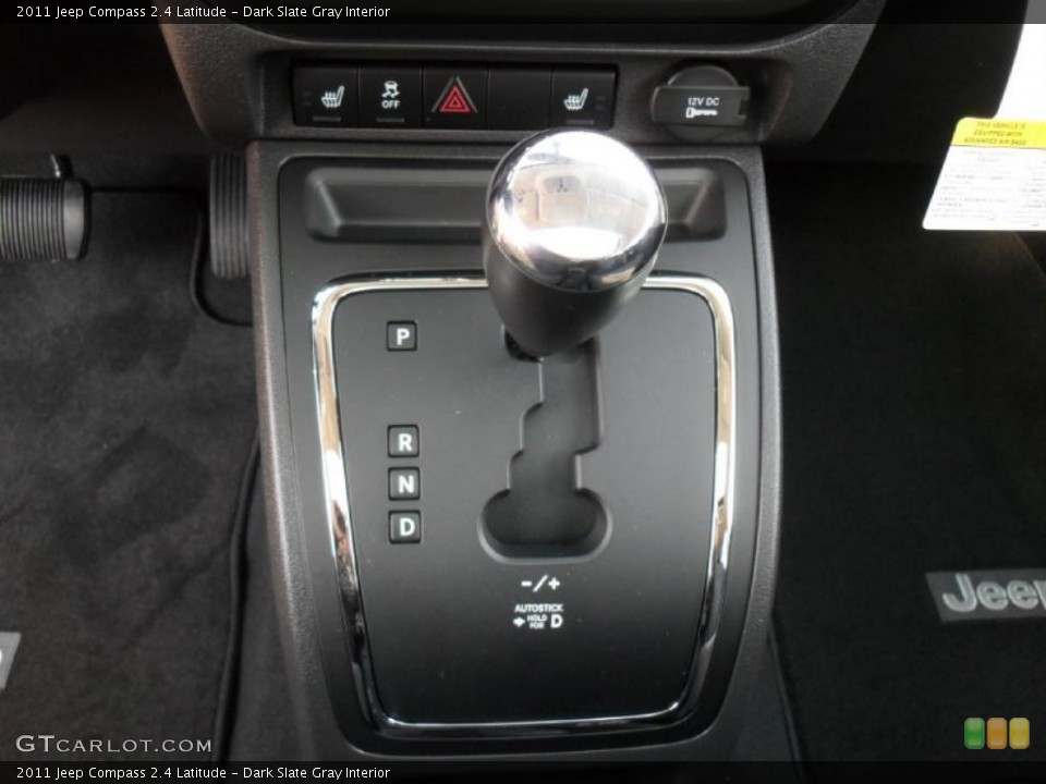 Dark Slate Gray Interior Transmission for the 2011 Jeep Compass 2.4 Latitude #45549061