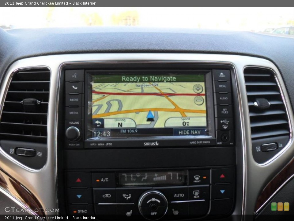 Black Interior Navigation for the 2011 Jeep Grand Cherokee Limited #45550659