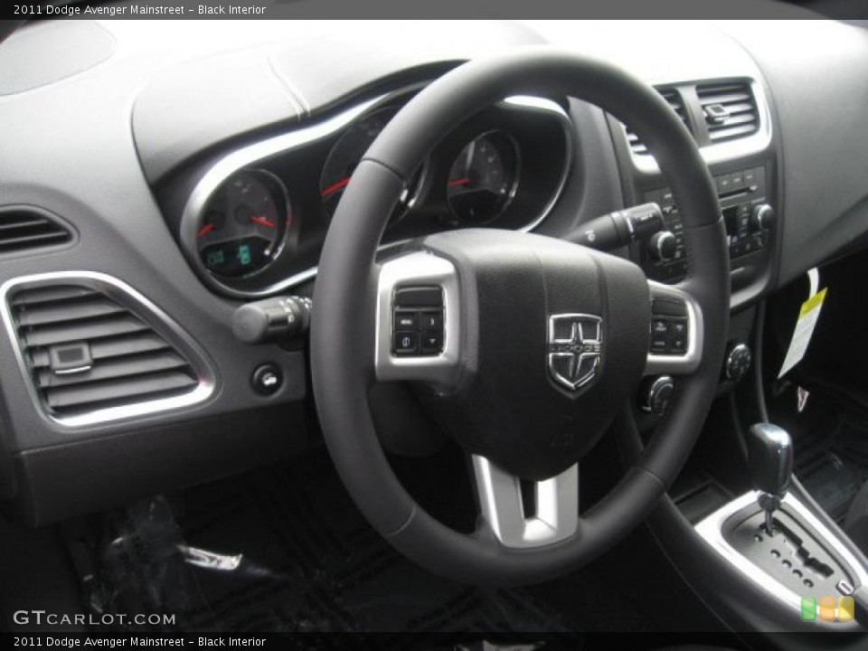 Black Interior Steering Wheel for the 2011 Dodge Avenger Mainstreet #45551537