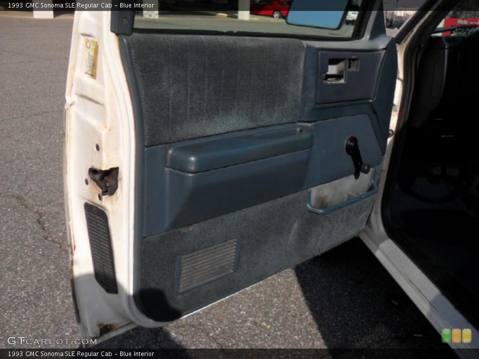 Blue Interior Door Panel for the 1993 GMC Sonoma SLE Regular Cab #45551757