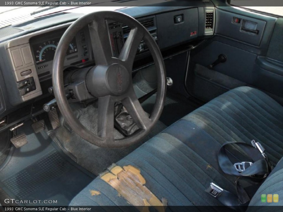 Blue Interior Prime Interior for the 1993 GMC Sonoma SLE Regular Cab #45551833