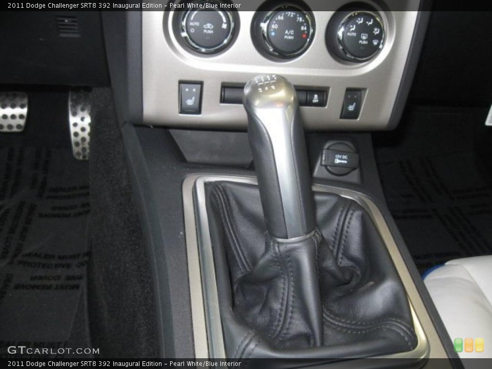 Pearl White/Blue Interior Transmission for the 2011 Dodge Challenger SRT8 392 Inaugural Edition #45552857