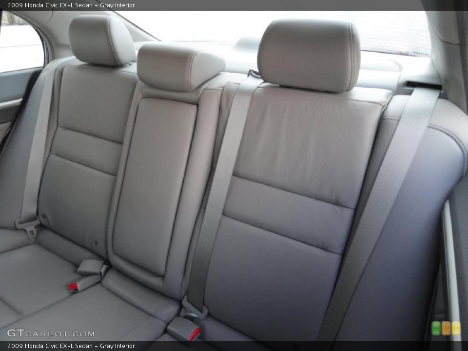 Gray Interior Photo for the 2009 Honda Civic EX-L Sedan #45553341