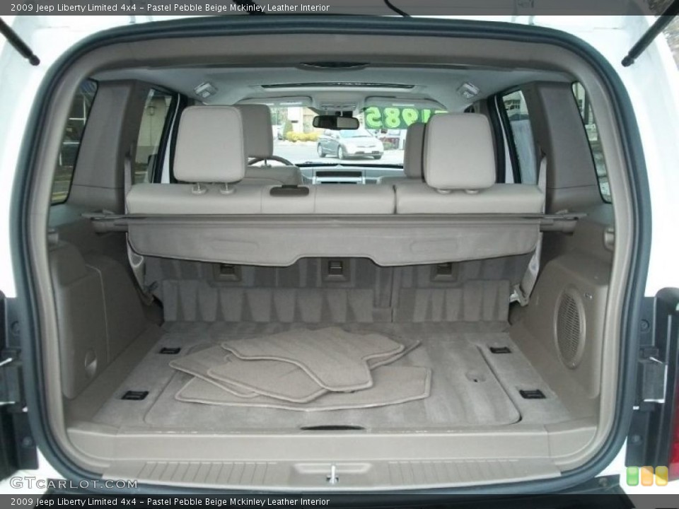 Pastel Pebble Beige Mckinley Leather Interior Trunk for the 2009 Jeep Liberty Limited 4x4 #45555405