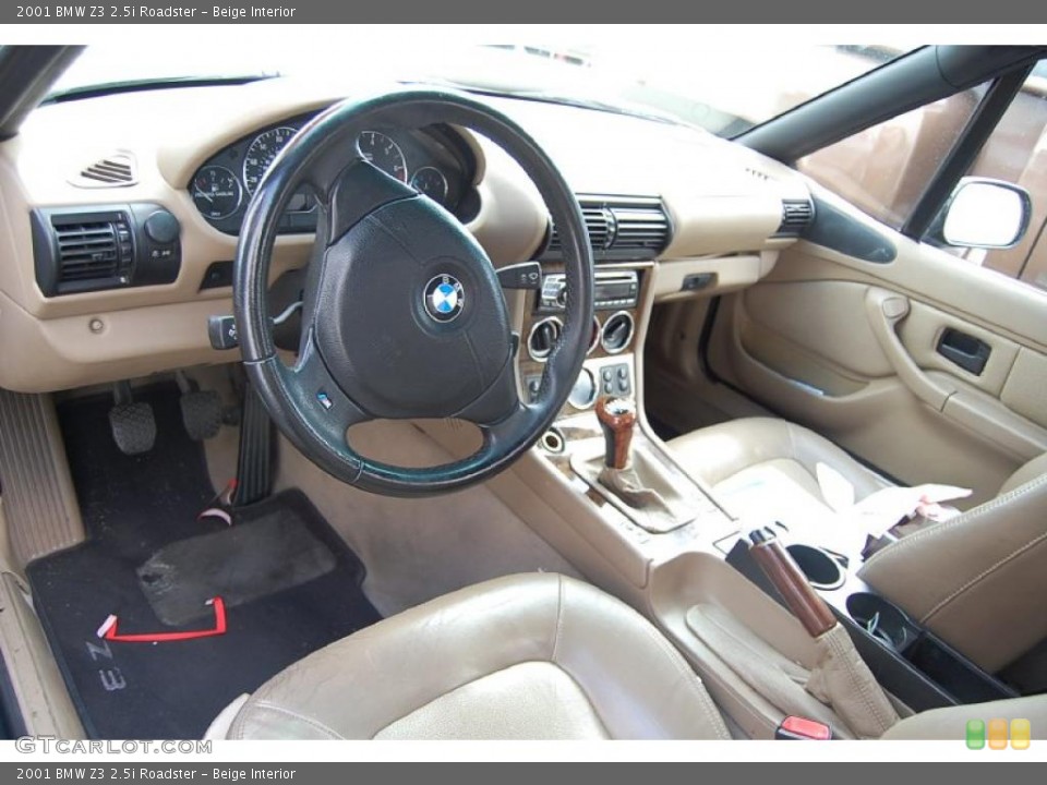 Beige Interior Photo for the 2001 BMW Z3 2.5i Roadster #45555549