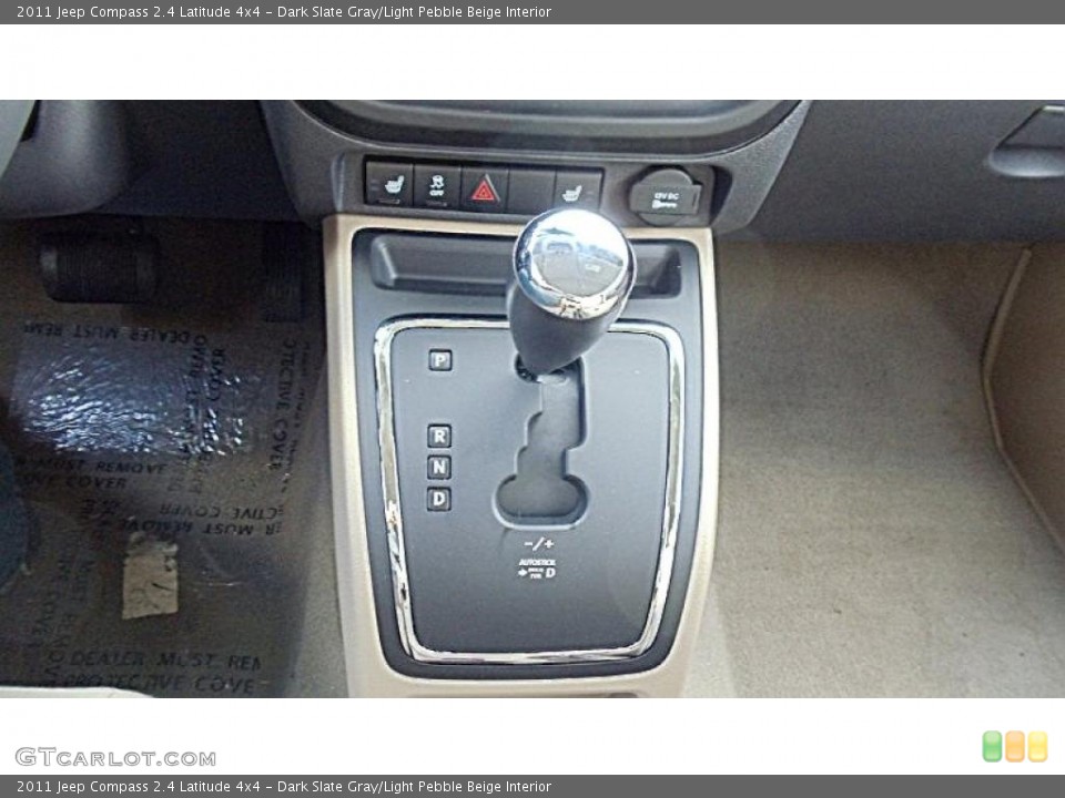 Dark Slate Gray/Light Pebble Beige Interior Transmission for the 2011 Jeep Compass 2.4 Latitude 4x4 #45562419