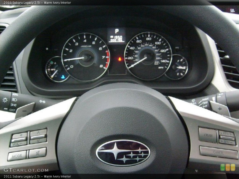 Warm Ivory Interior Gauges for the 2011 Subaru Legacy 2.5i #45562775