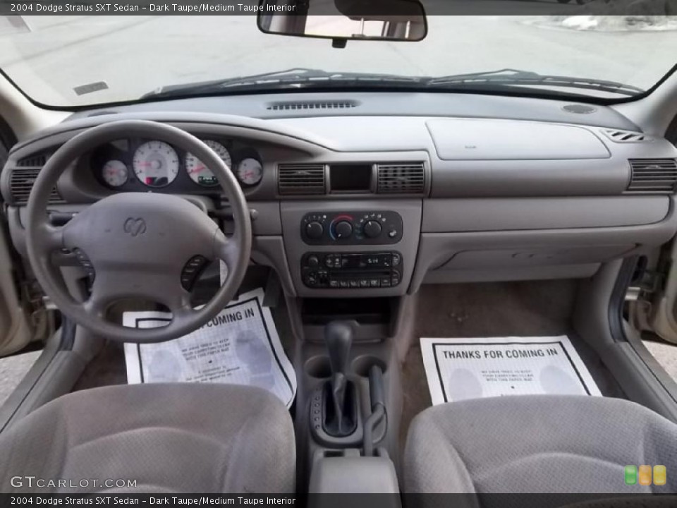 Dark Taupe/Medium Taupe Interior Dashboard for the 2004 Dodge Stratus SXT Sedan #45563283