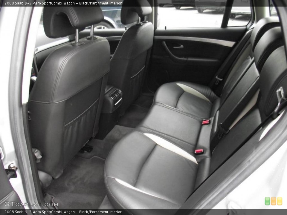 Black/Parchment Interior Photo for the 2008 Saab 9-3 Aero SportCombi Wagon #45563561