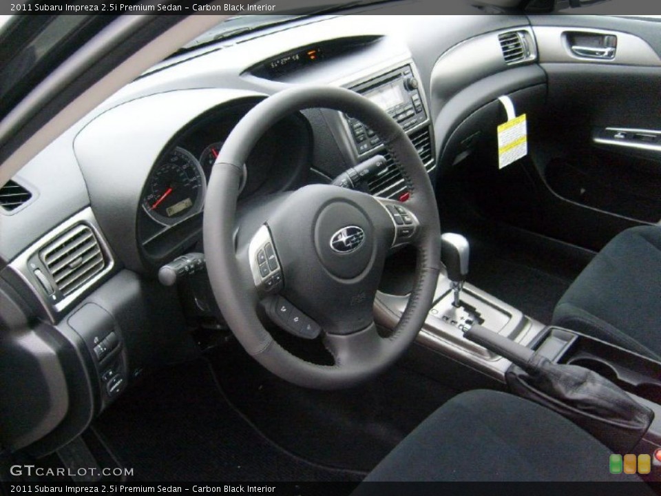 Carbon Black Interior Photo for the 2011 Subaru Impreza 2.5i Premium Sedan #45564843