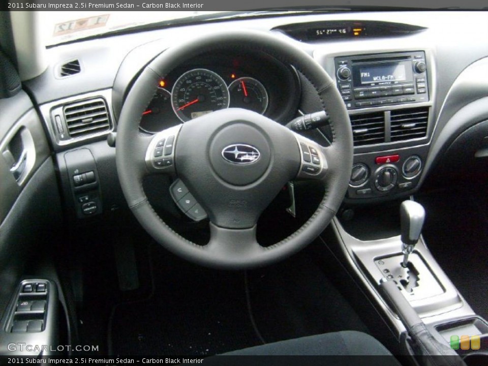 Carbon Black Interior Dashboard for the 2011 Subaru Impreza 2.5i Premium Sedan #45564883