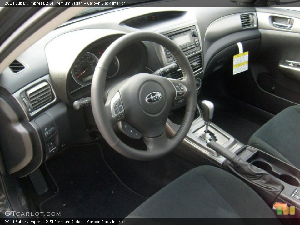 Carbon Black Interior Prime Interior for the 2011 Subaru Impreza 2.5i Premium Sedan #45565179