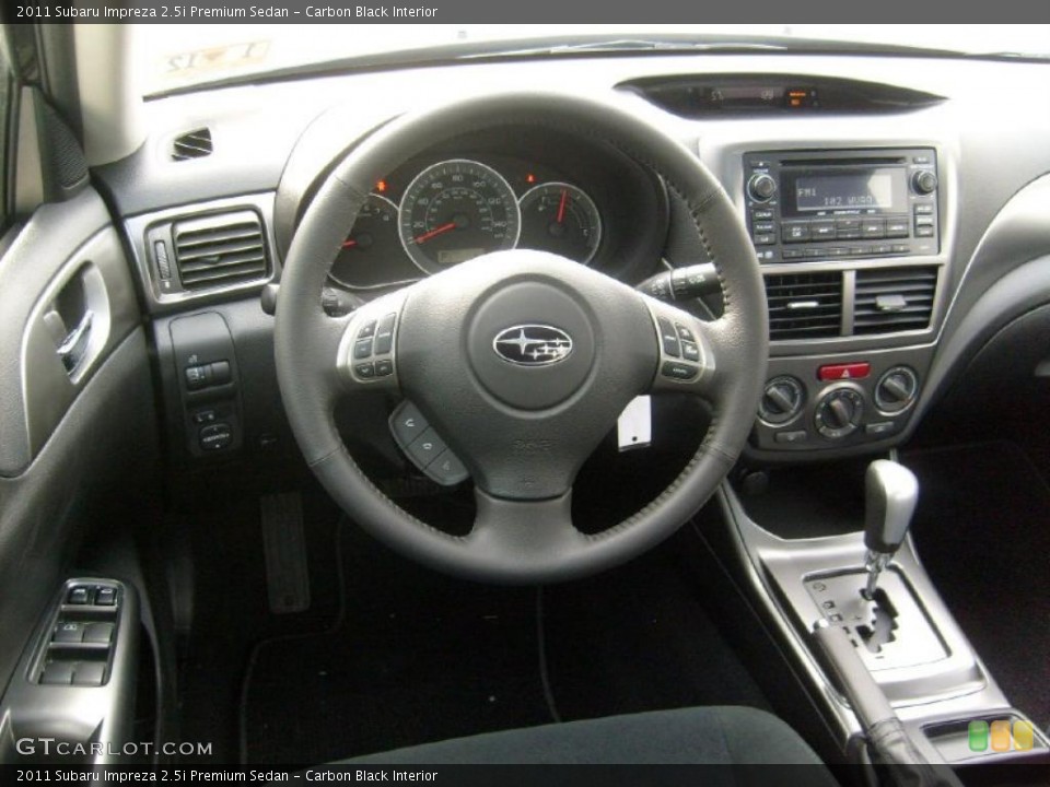 Carbon Black Interior Dashboard for the 2011 Subaru Impreza 2.5i Premium Sedan #45565220