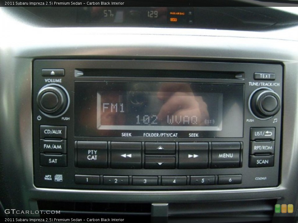 Carbon Black Interior Controls for the 2011 Subaru Impreza 2.5i Premium Sedan #45565279