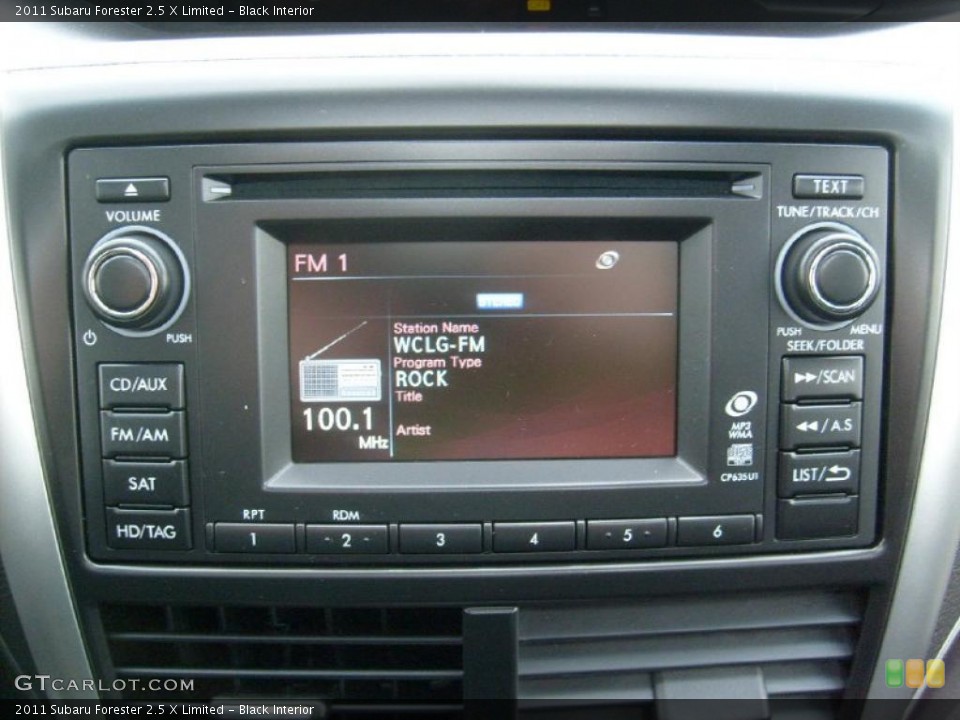 Black Interior Controls for the 2011 Subaru Forester 2.5 X Limited #45566587