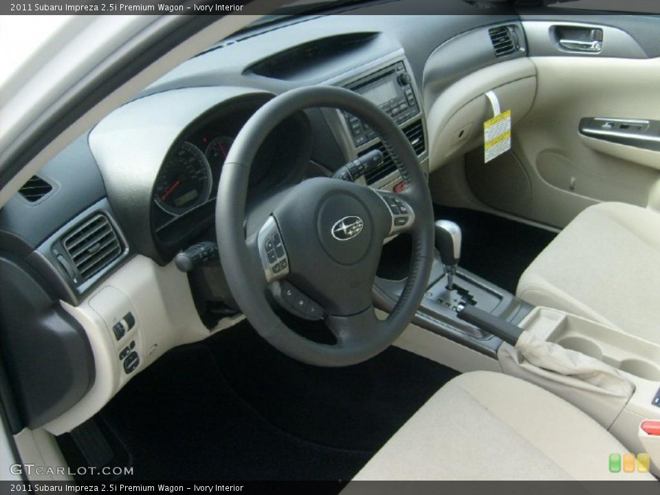 Ivory Interior Prime Interior for the 2011 Subaru Impreza 2.5i Premium Wagon #45567955