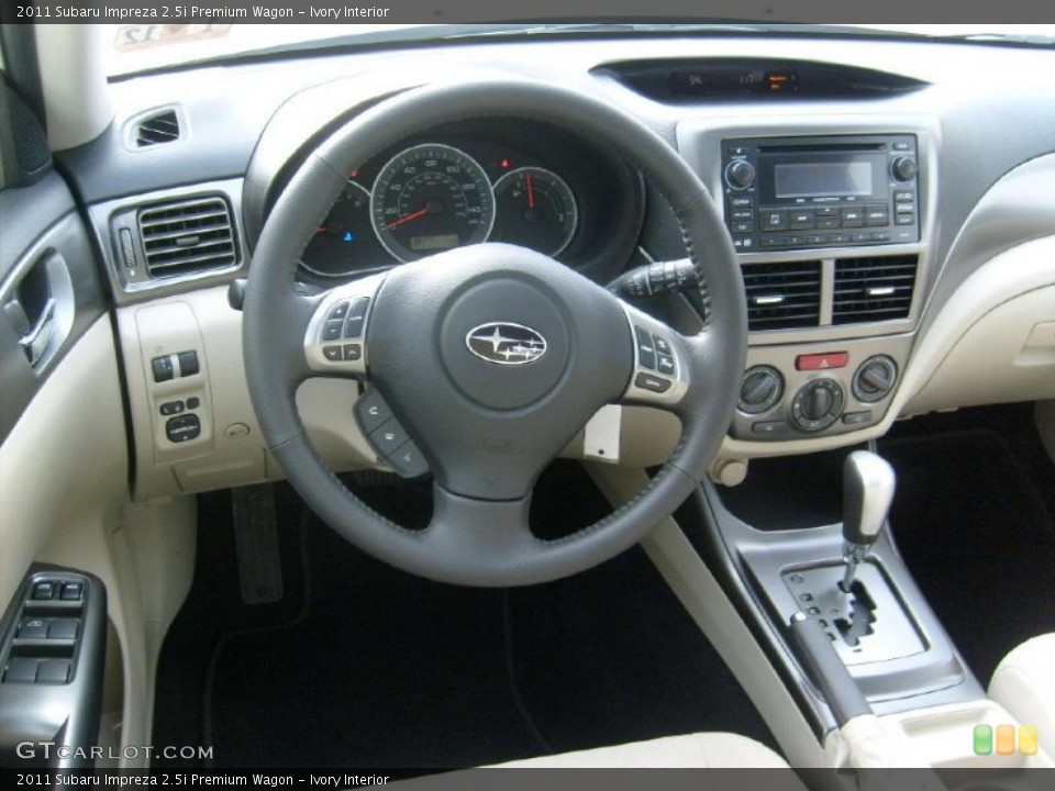 Ivory Interior Dashboard for the 2011 Subaru Impreza 2.5i Premium Wagon #45567967