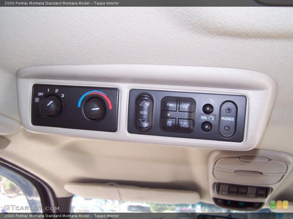 Taupe Interior Controls for the 2000 Pontiac Montana  #45568103