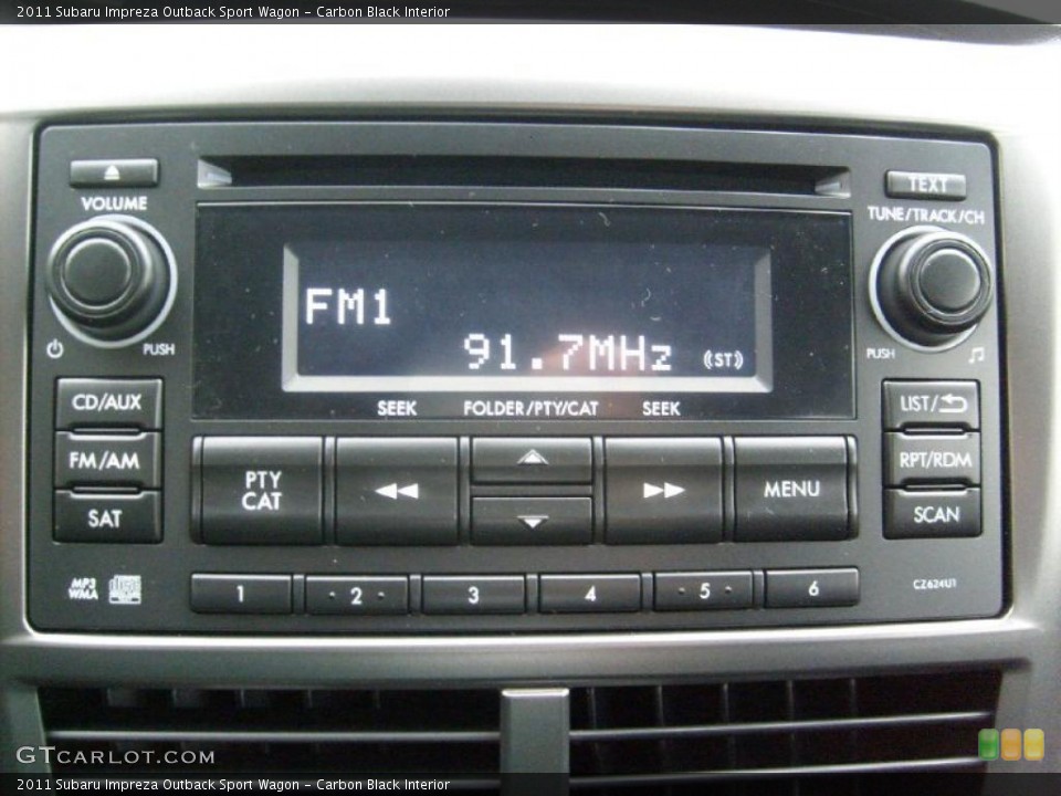 Carbon Black Interior Controls for the 2011 Subaru Impreza Outback Sport Wagon #45568607