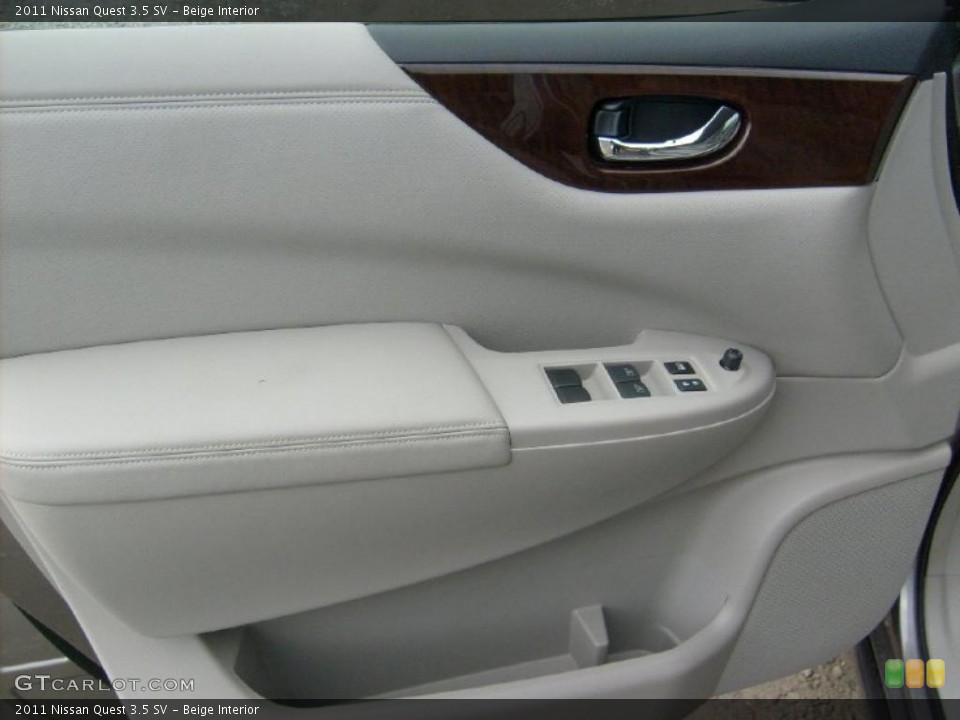 Beige Interior Door Panel for the 2011 Nissan Quest 3.5 SV #45569039