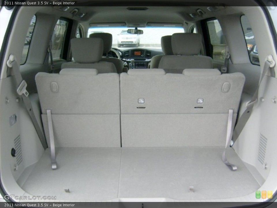 Beige Interior Trunk for the 2011 Nissan Quest 3.5 SV #45569055