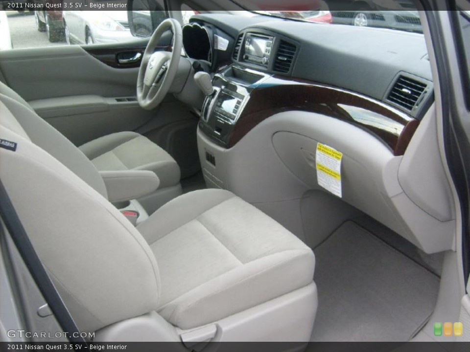 Beige Interior Photo for the 2011 Nissan Quest 3.5 SV #45569063