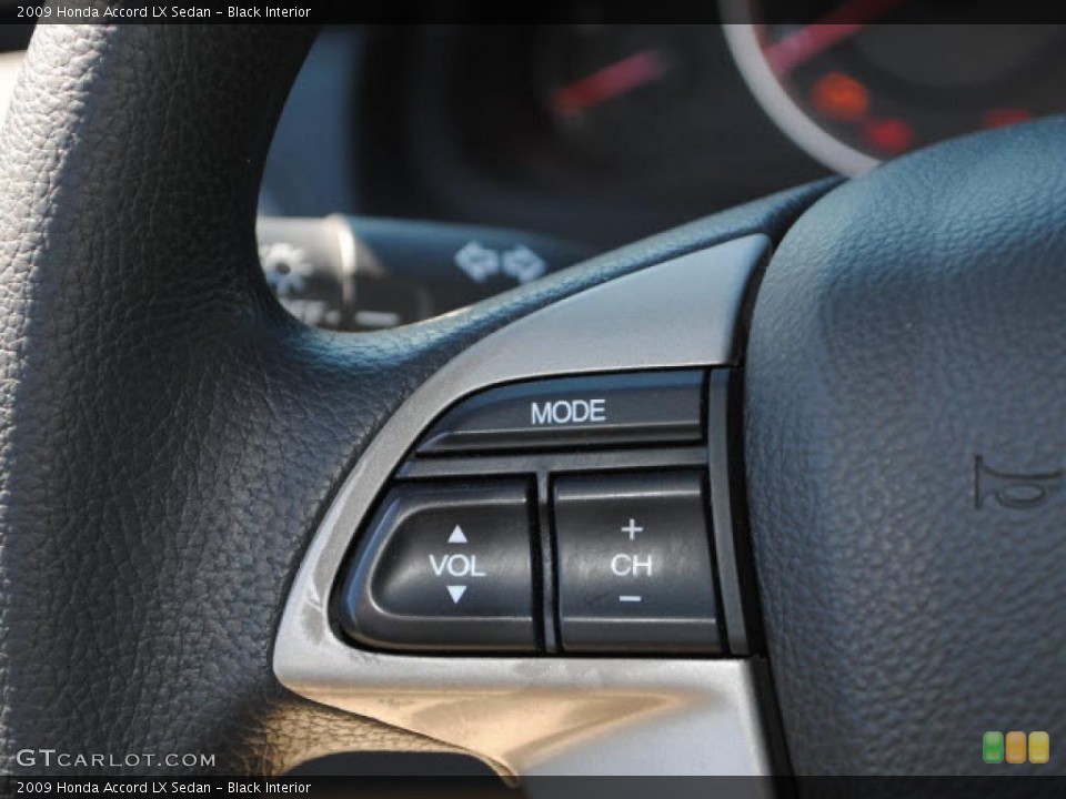 Black Interior Controls for the 2009 Honda Accord LX Sedan #45569259