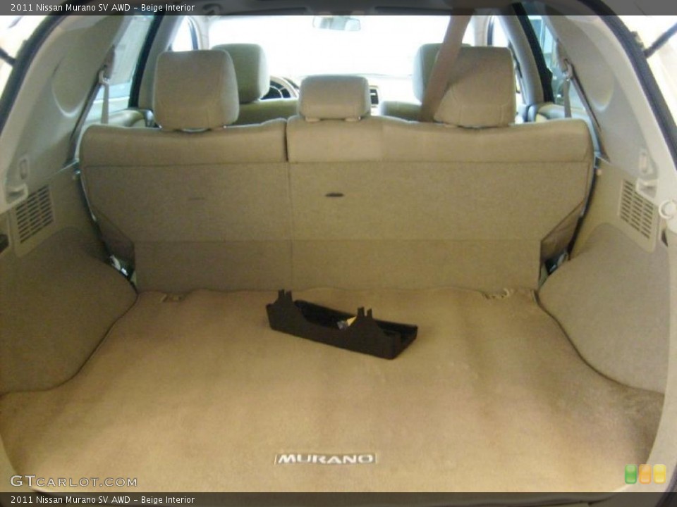 Beige Interior Trunk for the 2011 Nissan Murano SV AWD #45569495