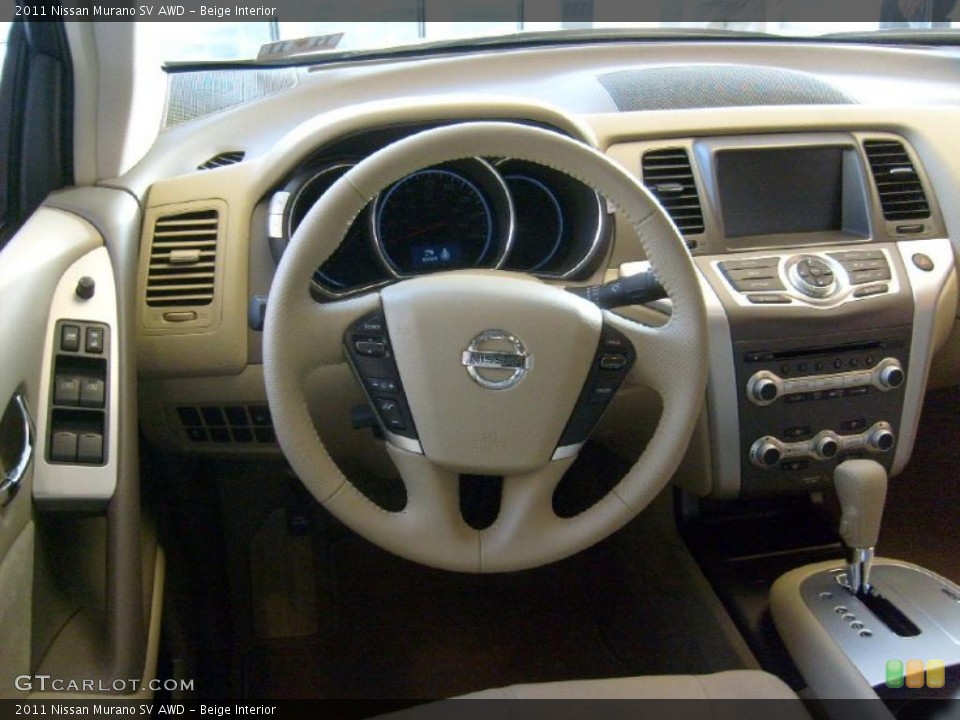 Beige Interior Dashboard for the 2011 Nissan Murano SV AWD #45569551