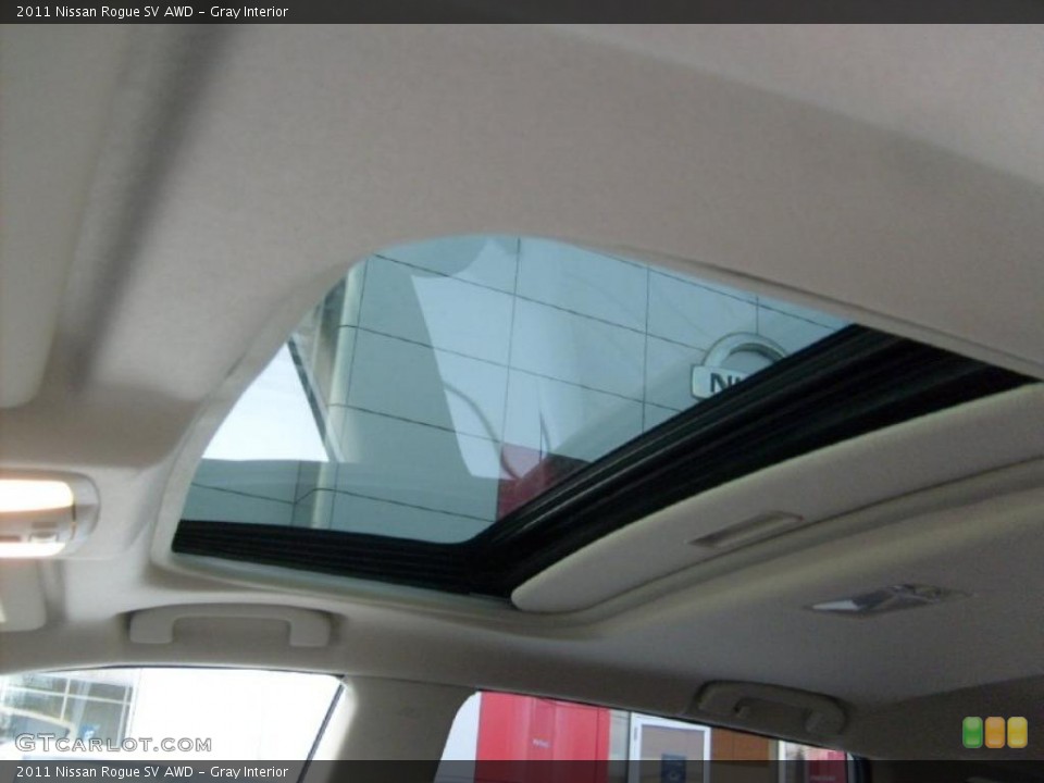 Gray Interior Sunroof for the 2011 Nissan Rogue SV AWD #45569963
