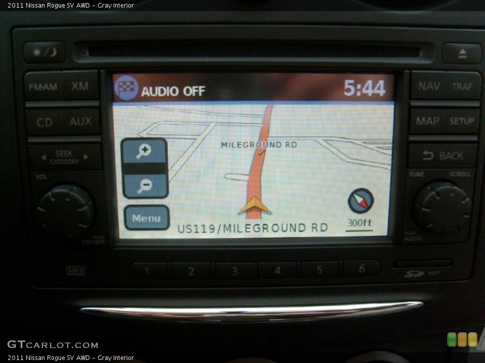 Gray Interior Navigation for the 2011 Nissan Rogue SV AWD #45569971