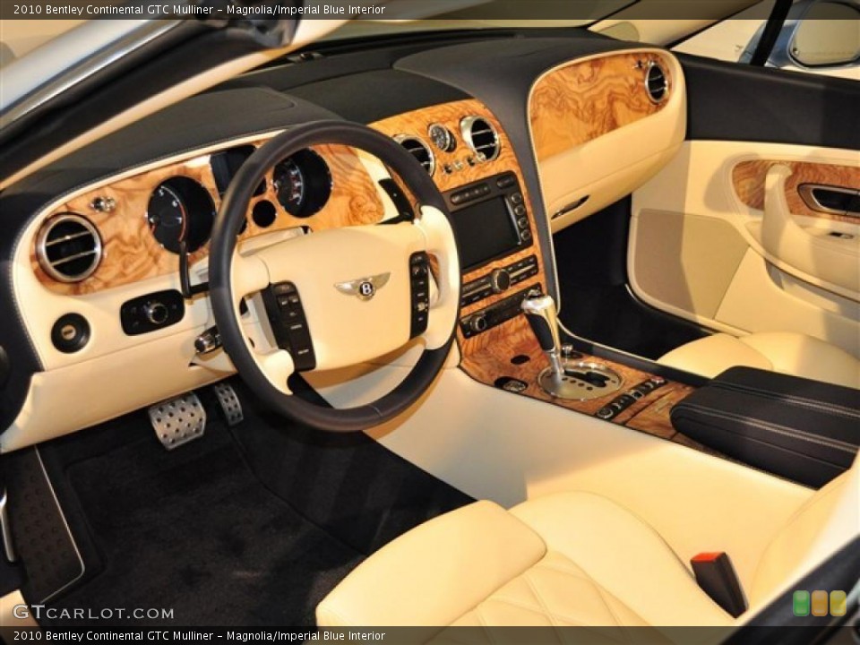 Magnolia/Imperial Blue Interior Prime Interior for the 2010 Bentley Continental GTC Mulliner #45570247