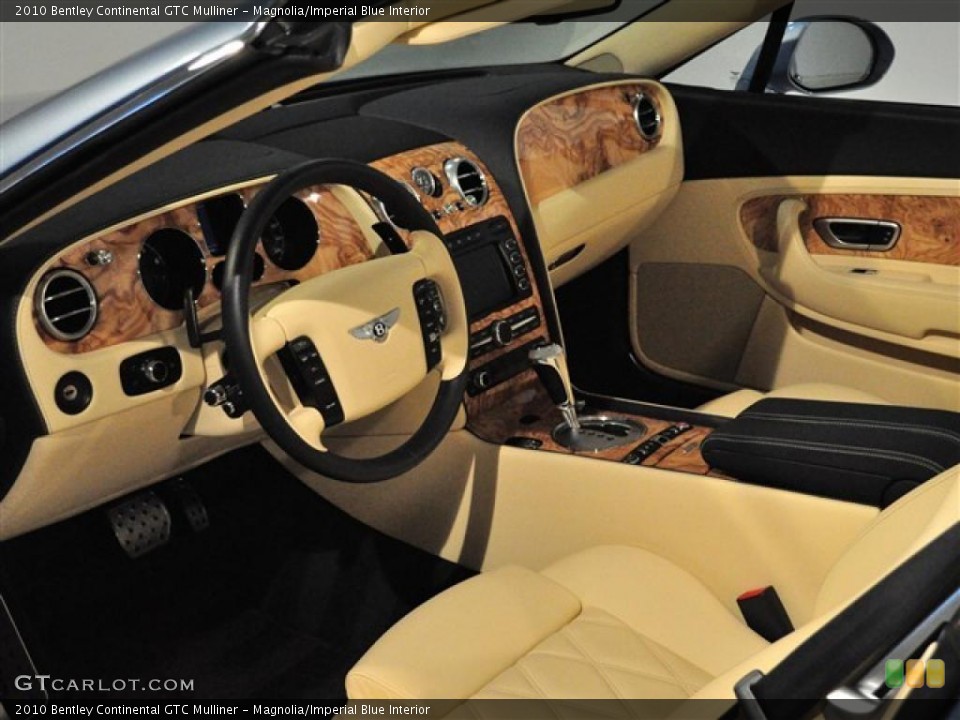 Magnolia/Imperial Blue Interior Photo for the 2010 Bentley Continental GTC Mulliner #45570294