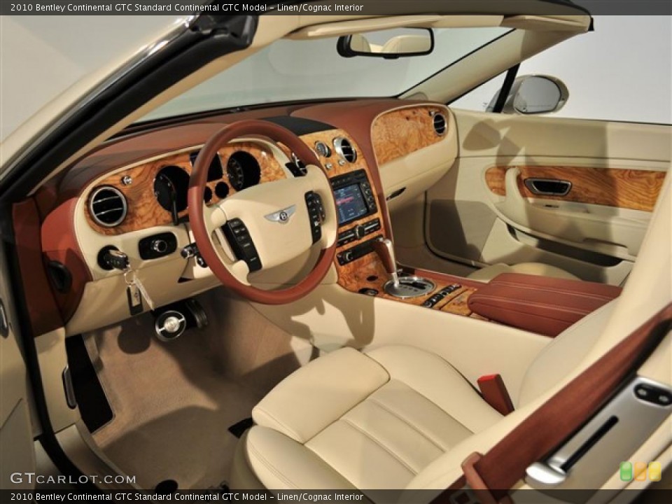 Linen/Cognac Interior Prime Interior for the 2010 Bentley Continental GTC  #45570911