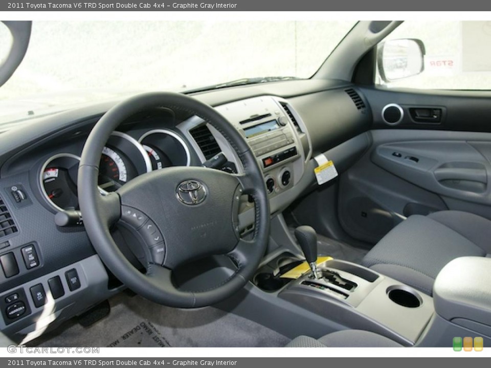 Graphite Gray Interior Photo for the 2011 Toyota Tacoma V6 TRD Sport Double Cab 4x4 #45572578