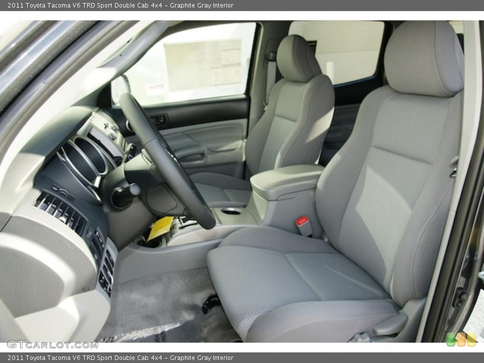 Graphite Gray Interior Photo for the 2011 Toyota Tacoma V6 TRD Sport Double Cab 4x4 #45572586