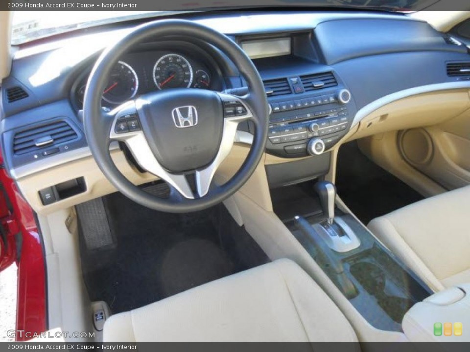 Ivory Interior Prime Interior for the 2009 Honda Accord EX Coupe #45573315