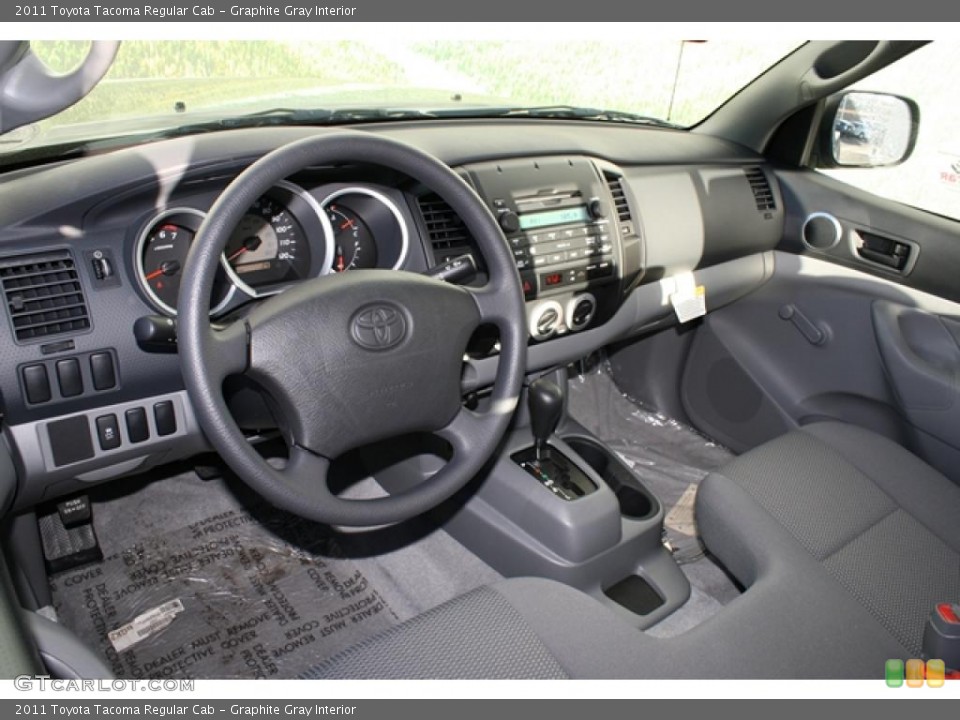 Graphite Gray Interior Prime Interior for the 2011 Toyota Tacoma Regular Cab #45573770
