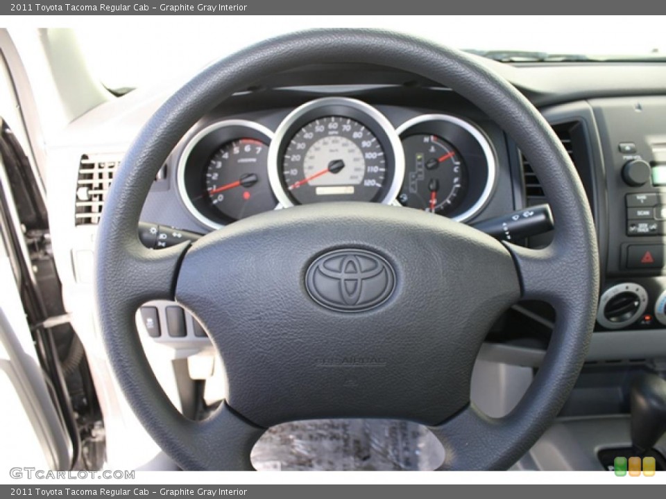 Graphite Gray Interior Steering Wheel for the 2011 Toyota Tacoma Regular Cab #45573778