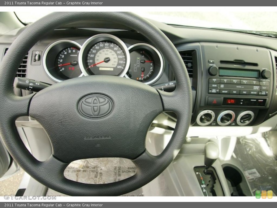 Graphite Gray Interior Dashboard for the 2011 Toyota Tacoma Regular Cab #45574026