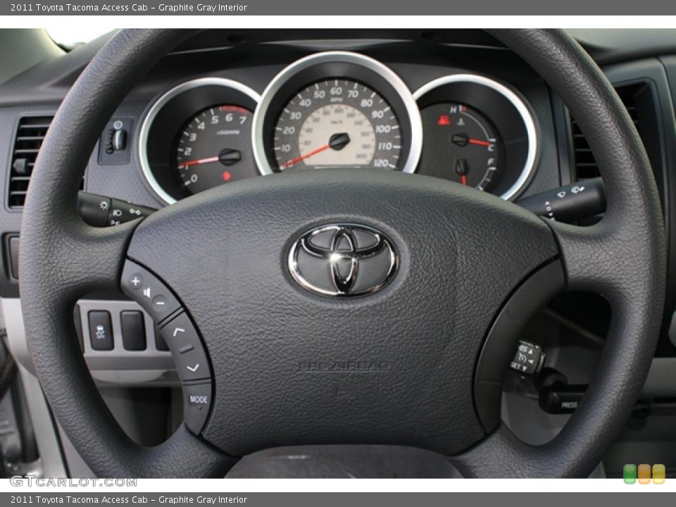 Graphite Gray Interior Steering Wheel for the 2011 Toyota Tacoma Access Cab #45574118