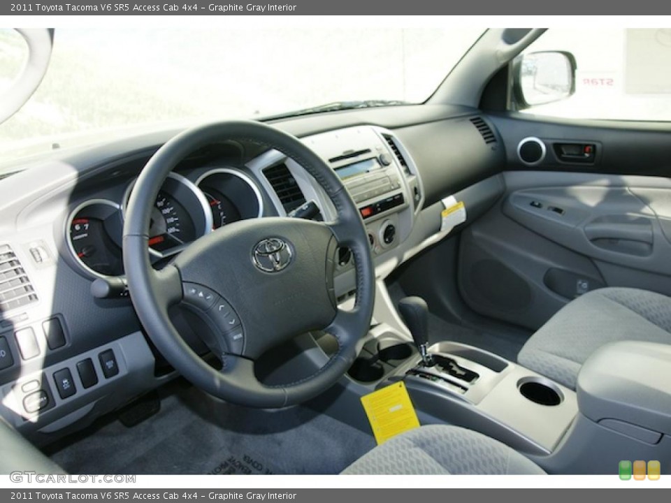 Graphite Gray Interior Photo for the 2011 Toyota Tacoma V6 SR5 Access Cab 4x4 #45574626