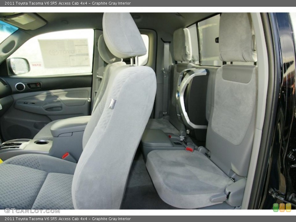 Graphite Gray Interior Photo for the 2011 Toyota Tacoma V6 SR5 Access Cab 4x4 #45574662