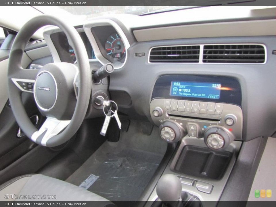 Gray Interior Dashboard for the 2011 Chevrolet Camaro LS Coupe #45575554