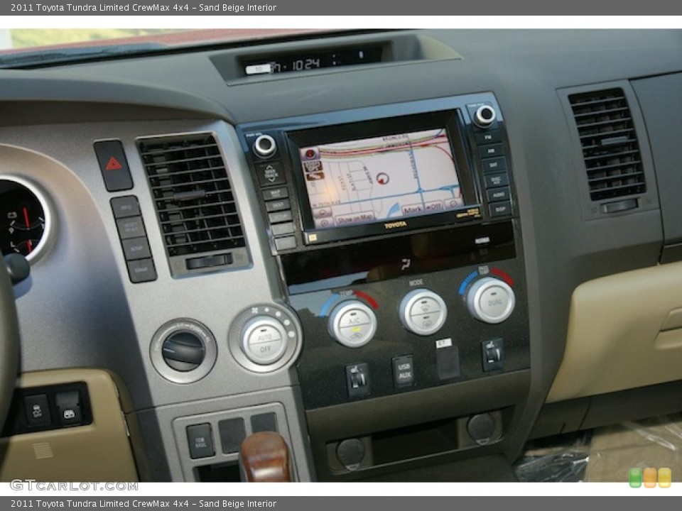 Sand Beige Interior Navigation for the 2011 Toyota Tundra Limited CrewMax 4x4 #45575734