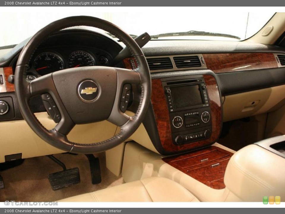 Ebony/Light Cashmere Interior Dashboard for the 2008 Chevrolet Avalanche LTZ 4x4 #45576182