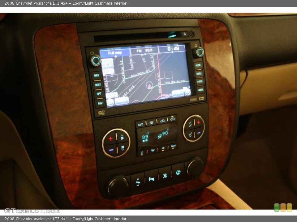 Ebony/Light Cashmere Interior Navigation for the 2008 Chevrolet Avalanche LTZ 4x4 #45576258