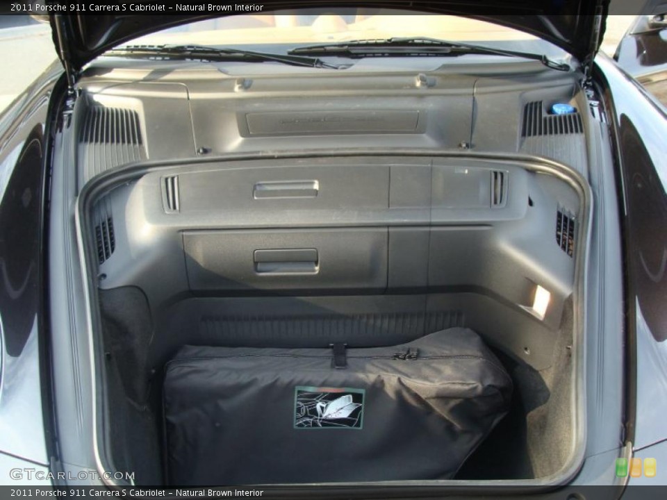 Natural Brown Interior Trunk for the 2011 Porsche 911 Carrera S Cabriolet #45580636