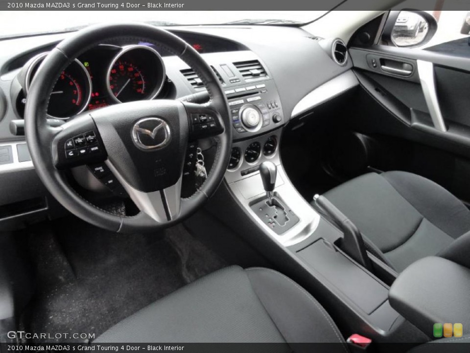 Black Interior Prime Interior for the 2010 Mazda MAZDA3 s Grand Touring 4 Door #45581315